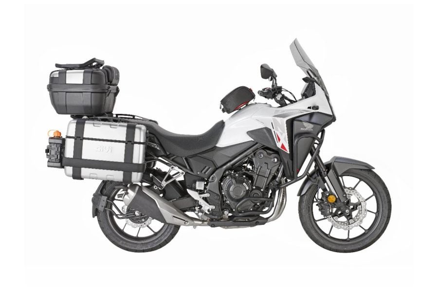 GIVI will take your Honda NX500 and set it up for long-haul touring. Photo: GIVI